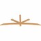 Ekena Millwork Alberta Smooth Timber Gable Bracket, Western Red Cedar, 84"W x 31"H x 1 1/2"D x 3 1/2"F, 9/12 Pitch GBW084X31X0204ALB00SWR - alternate 4